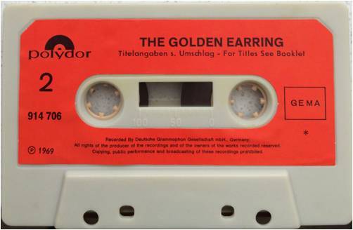 Golden Earring The Golden Earring cassette Side 2 Germany 1969